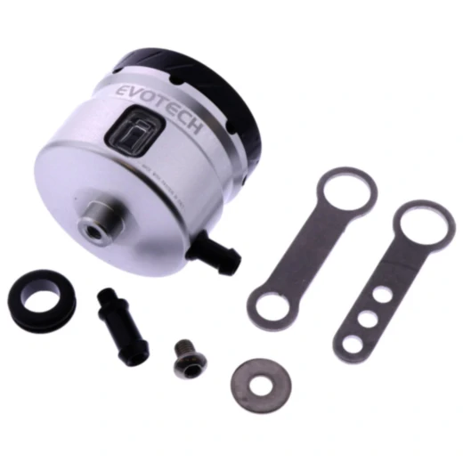 Bremsflüssigkeitsbehälter Evotech silber/schwarz für Motorräder 7300854