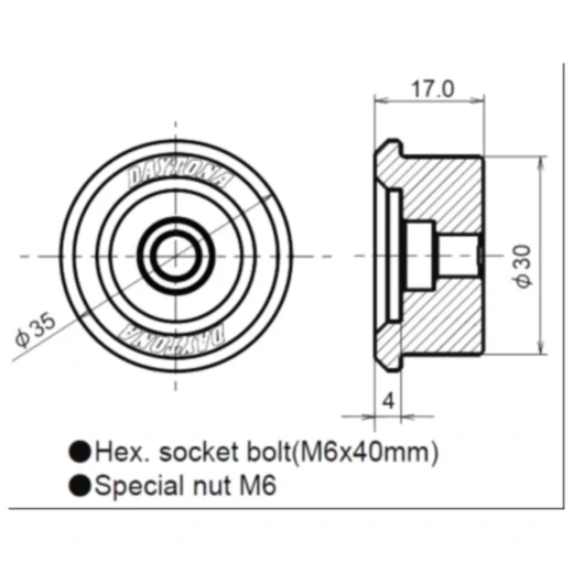 Lenkerenden Aluminium schwarz für universelle Anwendung_0