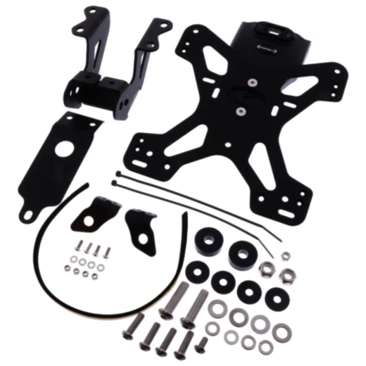 Nummernschildhalter Evotech für Motorräder schwarz