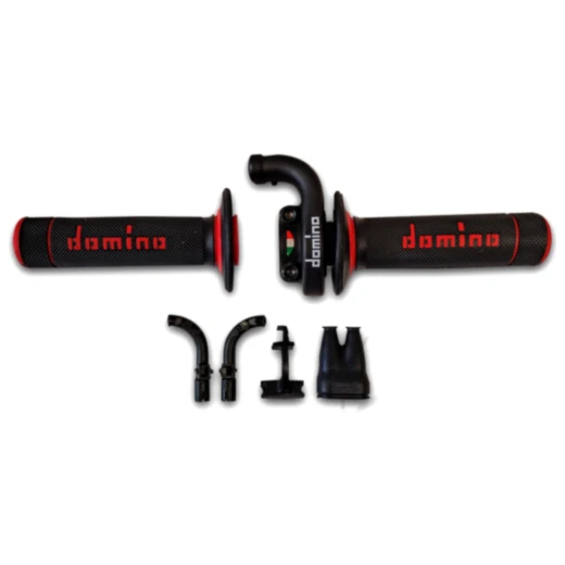 Gasgriff Domino KRE03 schwarz passend für: Honda CRF, Kawasaki KX