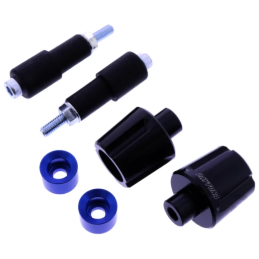 Lenkerenden Aluminium Daytona schwarz/blau für M6 Gewinde