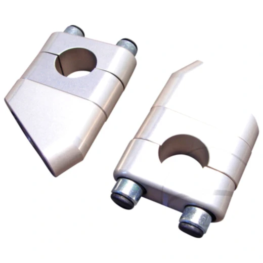 Klemmsatz Lenkererhöhungen silber 22 mm 41 mm Höhe 34