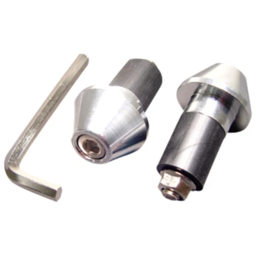 Lenkerenden Aluminium silber 17mm für Stahllenker