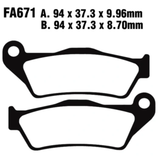 Bremsklotz Semi - Sinter V EBC passend für: BMW K