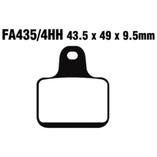 Bremsklotz Sinter HH EBC passend für: MV Agusta F4