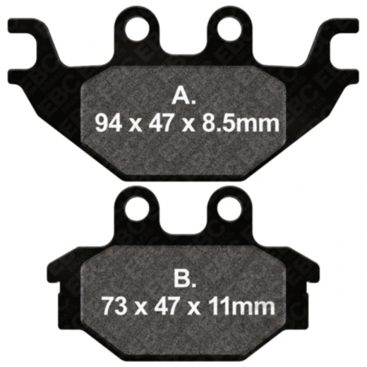 Bremsklotz Semi - Sinter V EBC passend für: Kymco MXU, Maxxer, UXV, Adly/Her Chee/Herkules Hurricane, Canyon, Crossroad