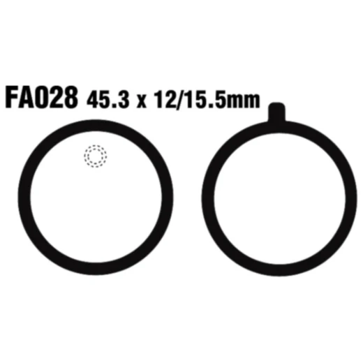 Bremsklotz Standard EBC passend für: Yamaha FS1