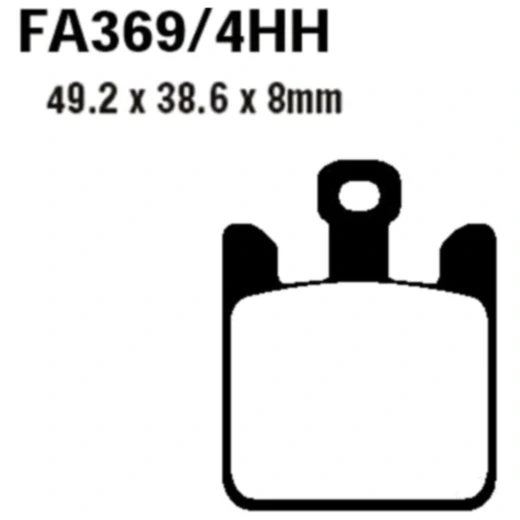 Bremsklotz Sinter HH EBC Alternative: 7874043 passend für: Kawasaki ZX - 6R, ZX - 10R, ZX - 12R