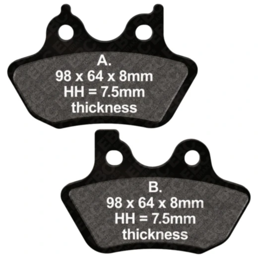 Bremsklötze Semi-Sinter V EBC für Cruiser und Touring Bikes 7377052