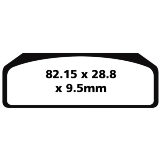 Bremsklotz Sinter GPFAX EBC passend für: BMW HP4