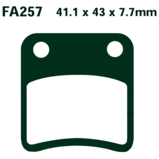 Bremsklotz Standard Scooter EBC Alternative: 7872120 passend für: Daelim SJ, SE, Tapo