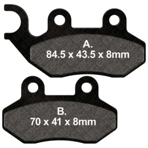 Bremsklotz Carbon Scooter EBC Alternative: 7872278 passend für: SYM Symphony, Jet, Jet14