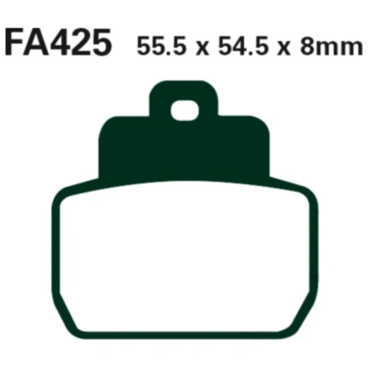 Bremsklotz Carbon Scooter EBC Alternative: 7872013 passend für: Piaggio X8, MP3, Beverly