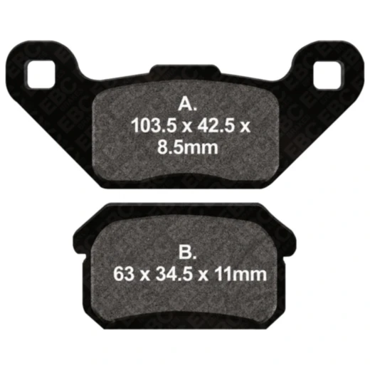 Bremsklotz Standard EBC passend für: Adly/Her Chee/Herkules Hurricane, Canyon, Crossroad