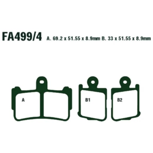 Bremsklotz Sinter HH EBC Alternative: 7870363 passend für: Honda VFR