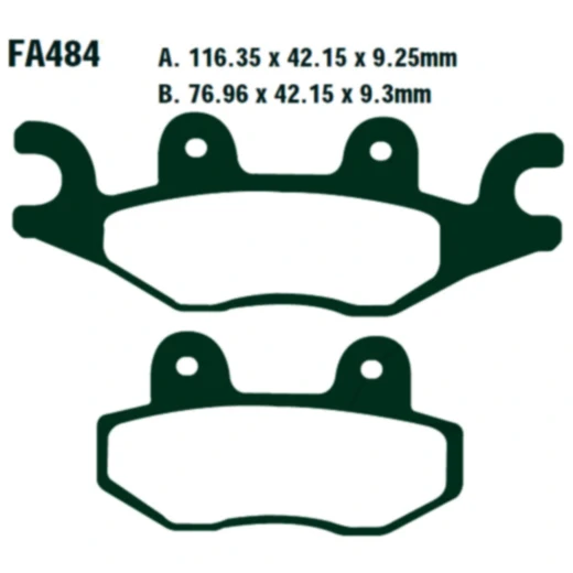 Bremsklotz Standard EBC passend für: Cectek/Herkules Quadrift, Kingcobra, Estoc