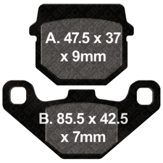 Bremsklotz Carbon Scooter EBC passend für: Peugeot Speedfight, Kisbee, Vivacity