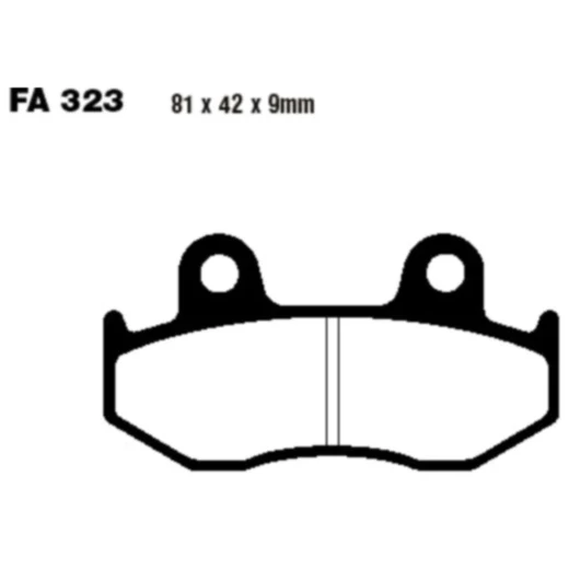 Bremsklotz Carbon Scooter EBC Alternative: 7873219 passend für: Honda SH, NES, PES