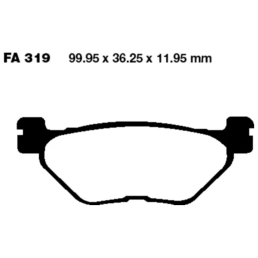 Bremsklotz Carbon Scooter EBC passend für: Yamaha XP