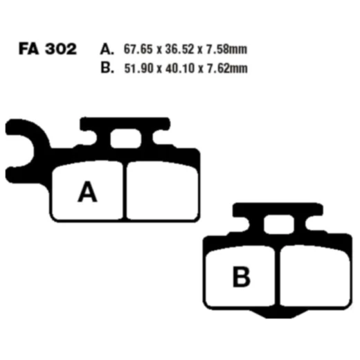 Bremsklotz Standard EBC Alternative: 7875446 passend für: Kawasaki KX, Suzuki RM