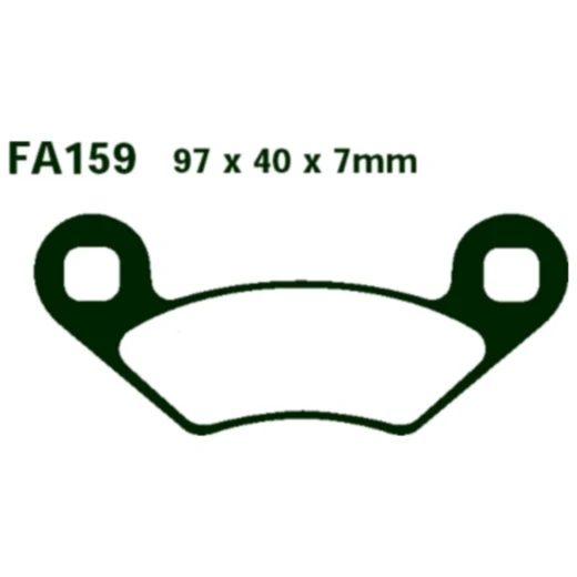 Bremsklotz Sinter R EBC Alternative: 7870154 passend für: Polaris Sportsman, Trail Boss, Scrambler