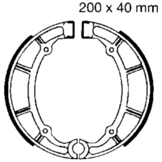Bremsbacken mit Feder EBC Alternative: 7860430 passend für: Yamaha XJ