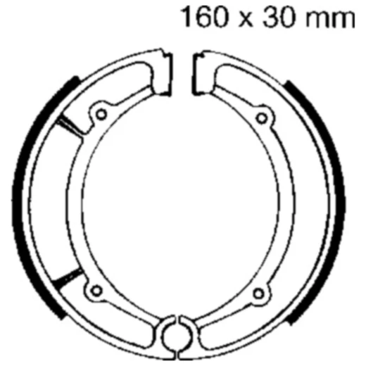 Bremsbacken mit Feder EBC Alternative: 7860448 passend für: Keeway Superlight