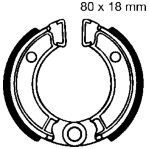 Bremsbacken mit Feder EBC passend für: Honda CRF, QR, Z, Yamaha TT - R