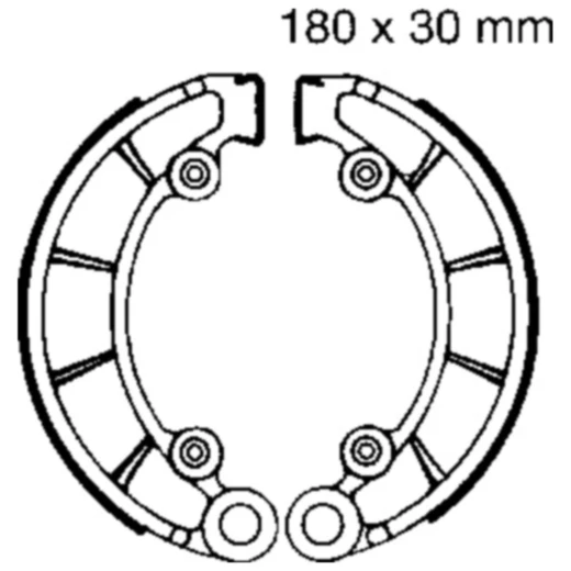 Bremsbacken ohne Feder EBC passend für: Honda CB