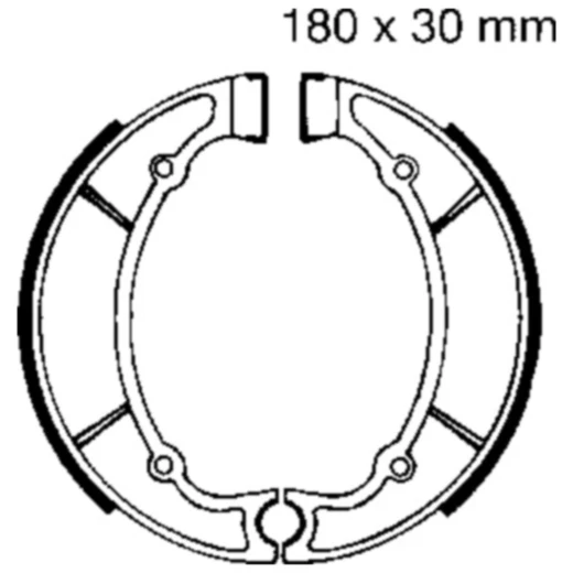 Bremsbacken mit Feder für: EBC Altn 7860406
