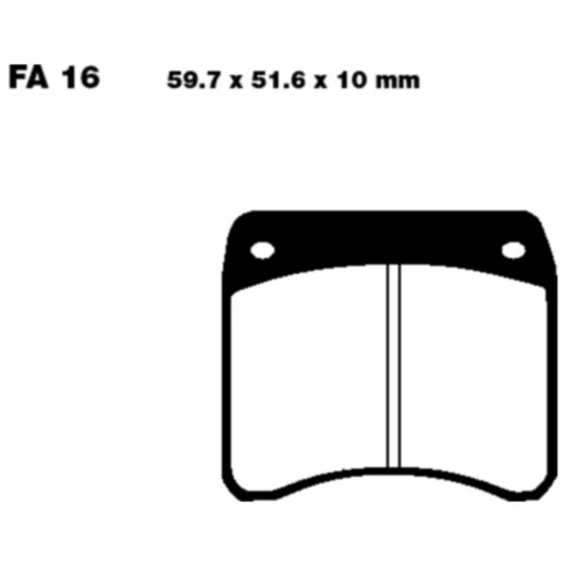 Bremsklotz Sinter HH EBC passend für: Triumph T (140, 150, 160), TR7, TR65
