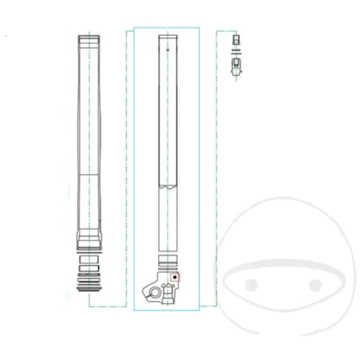 Schraube Sicherung Gabel Kayaba M6X6MM passend für: Honda CRF