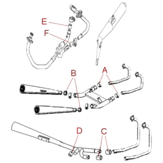 Auspuffverbindungsdichtung Athena 54. 5X60X27MM passend für: Aprilia Shiver, Dorsoduro, RSV4
