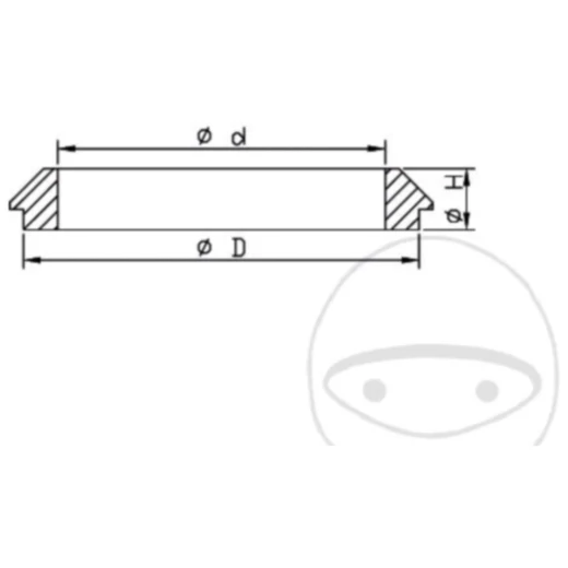 Staubkappensatz Gabel Kayaba 43X56X4. 7/14 passend für: Kawasak