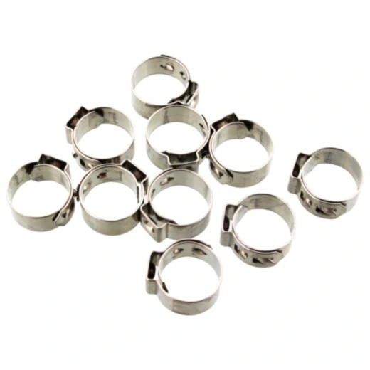 Lochbandklemmen Edelstahl 12.6 JMP – Bandbreite 7 mm, 10 Stück