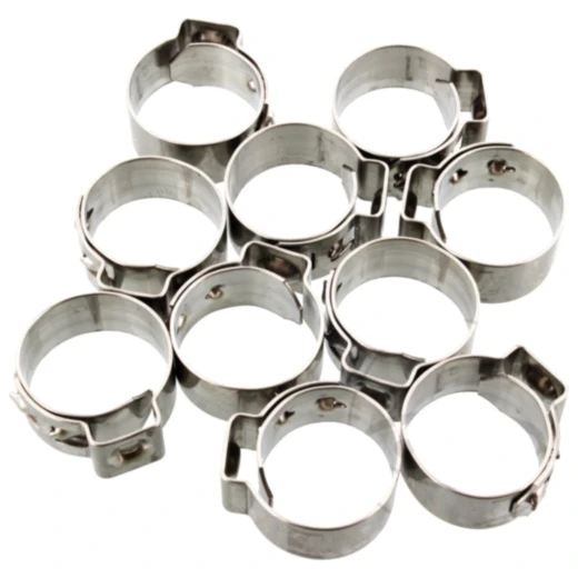 Lochbandklemmen für Motorräder 18.9 JMP Breite 7 mm Edelstahl 10 Stück