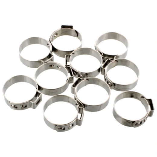 Lochbandklemmen 20.8 JMP Bandbreite 7 mm Edelstahl 10 Stück