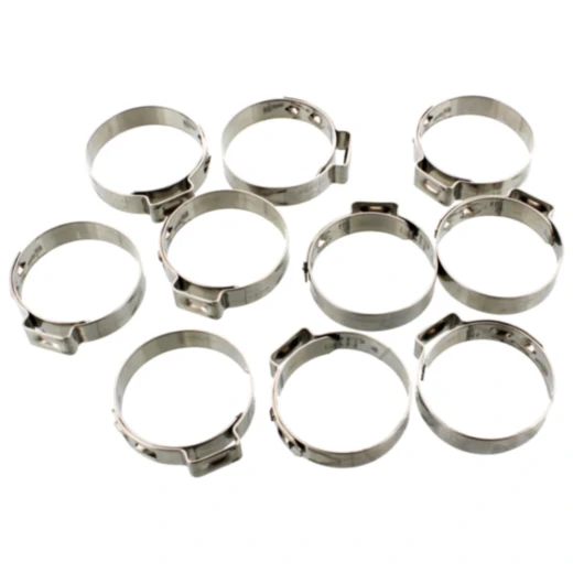 Lochbandklemmen 27.8 für Motorradzubehör 7 mm Edelstahl 10 Stück