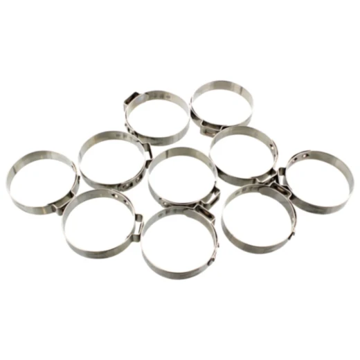 Lochbandklemmen für Motorräder 33.0 JMP Edelstahl 7 mm 10 Stück