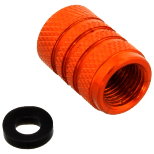 Ventilkappe Alu orange für Motorräder