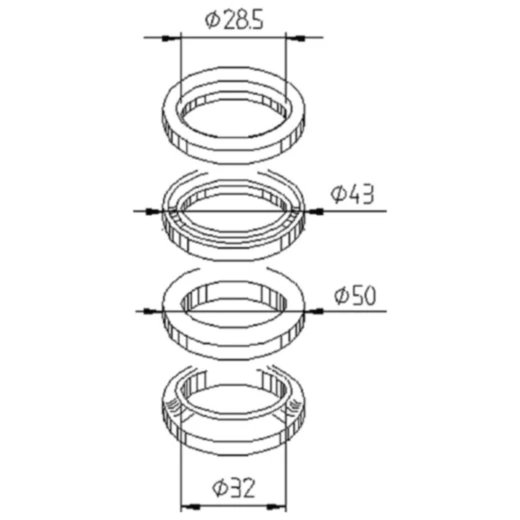 Lenkkopflager Satz passend für: Aprilia Mojito, Habana, SR_0