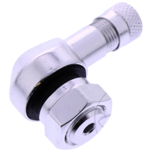 JMP Ventil gewinkelt Aluminium poliert 11,3 mm für Motorräder