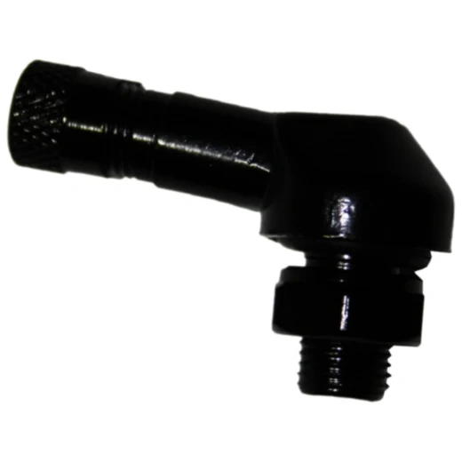 Winkelventil aus Aluminium JMP schwarz 8.3 mm für Motorräder