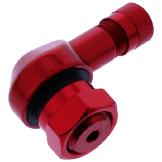Winkelventil Aluminium JMP rot 11,3 mm für Motorräder