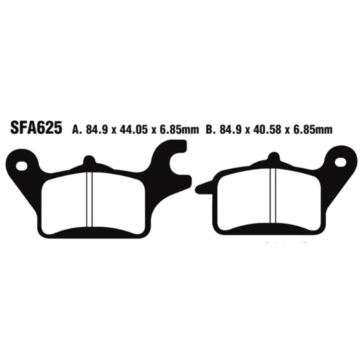 Bremsklotz Standard Scooter EBC Alternative: 7870044 passend für: Honda C, AFS