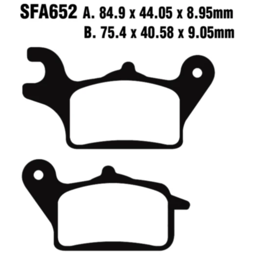 Bremsklotz Standard Scooter EBC Alternative: 7870147 passend für: Yamaha MWS, MWD, MW