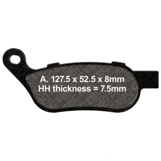 Bremsklotz Semi-Sinter V für Cruiser und Touring Bikes 7370082