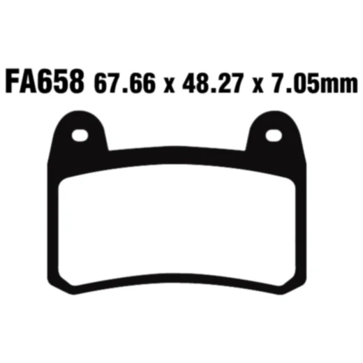 Bremsklotz Standard EBC passend für: Benelli BN, Leoncino, TRK 251, KSR - Moto Code, GRS