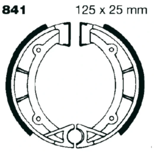 Bremsbacken EBC gerillt inkl. Federn