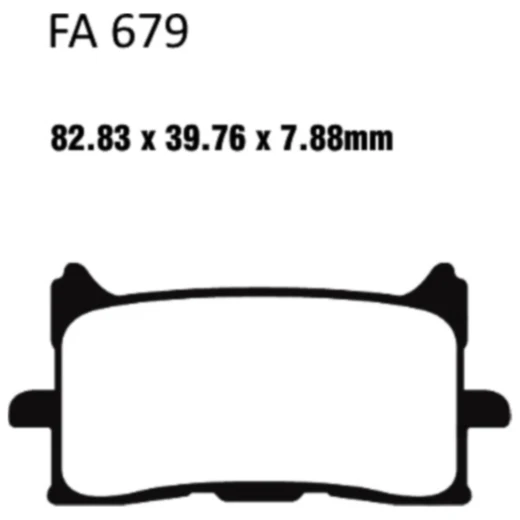 Bremsklotz Sinter HH EBC passend für: Honda CRF, CB, CBR